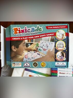 New! Pixicade Mobile Game Marker Set with Activity Books